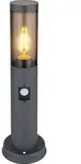 Globo Lighting Au&szlig;enleuchte Edelstahl anthrazit, 1x E27 - Grau
