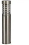 Lindby Sockelleuchte Enja, 50 cm, Edelstahl, IP44, E27 - Silber/Grau