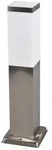 Lindby Sockelleuchte Lorian, 45 cm, Edelstahl, IP44, E27 - Silber/Grau