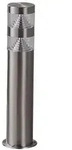 Lindby LED-Sockellampe Lanea, 40 cm, grau, Edelstahl, IP44 - Silber/Grau