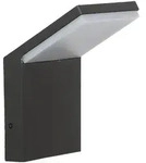 Lucande LED-Au&szlig;enwandleuchte Nevio, 17 cm, anthrazit, Alu - Schwarz