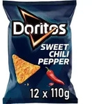Doritos Sweet Chili Pepper Tortilla Nachos mit s&uuml;&szlig;em Chili-Geschmack 12 x 110g