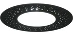 Flache LED Deckenleuchte VERUS mit Fernbedienung, &Oslash; 49cm, Schwarz - Schwarz