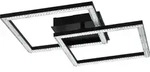 LEJIAS Wand-/Deckenleuchte Lampe Beleuchtung - L45 x B45 x H7,5 cm - schwarz - 21W