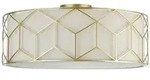Maytoni Moderne Deckenleuchte Messina 5xE27 excl. in Gold aus Metall Leinen auf PVC