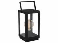 EGLO Tischlampe Bradford 1, Tischleuchte, Nachttischlampe aus Metall in Schwarz und