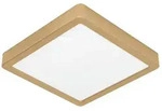Eglo 900183 FUEVA 5 LED Deckenleuchte 17W 210x210mm Messing-Geb&uuml;rstet Weiss