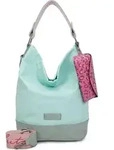 Fritzi aus Preu&szlig;en Schultertasche Canvas Izzy07 Olga Hobo Bag Lime mint - T&uuml;rkis