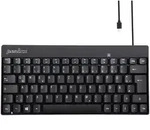 Perixx PERIBOARD-422 DE, Mini USB-C Tastatur kabelgebunden, schwarz - Schwarz
