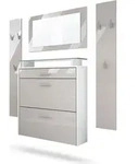 Vladon Garderobe Malea, Garderobenset bestehend aus 1 H&auml;ngeschuhschrank, 1
