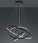 Multifunktionale WIZ LED Pendelleuchte Anthrazit &Oslash; 80cm f&uuml;r Fernbedienung &...