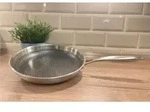 Neu GSW Edelstahl Bratpfanne Pfanne Induktion Tri-Ply Gastro &Oslash; 28 cm Silber Inoxxa