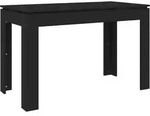 vidaXL Esstisch Schwarz 120x60x76 cm Holzwerkstoff - Schwarz