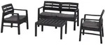 Pro Garden Java Set anthrazit 4-teilig incl. Kissen - Grau