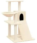vidaXL Kratzbaum mit Sisal-Kratzs&auml;ulen Creme 82 cm - Creme