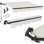 Juskys Markise 300 x 250 cm - Beschattung Terrasse & Balkon - Gelenkarmmarkise mit