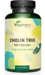 Vegavero Cholin Trio | 90 Kapseln | mit 3 verschiedenen Cholin-Formen | vegan