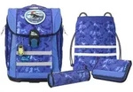 McNeill Schulranzen McLight 2 Schoolbag Set 6-teilig Puzzle dunkelblau - Dunkelblau