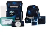 School-Mood Rebel mit LED Patchy Schulranzen-Set 8-teilig Moritz dunkelblau -