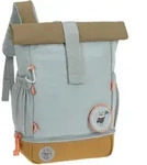 L&auml;ssig Mini Rolltop Backpack Nature light blue - Silber