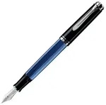 Pelikan M805, Schwarz, Blau, Silber, Integriertes Bef&uuml;llsystem, Diamond, Harz,
