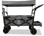 FUXLIFE by FUXTEC Strand-Bollerwagen FX-CTB800 Grau Faltbarer Transportwagen