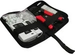 Universal Netzwerk Werkzeug Kit 6 in 1, inkl. 20x RJ45 Stecker/-Knickschutzt&uuml;llen,
