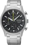 Seiko SSB419P1 Herrenuhr Chronograph Stahl/Schwarz - Schwarz