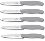 Victorinox | 5er Set Gem&uuml;semesser Tomatenmesser | Swiss Classic 10 cm | Cool Grey 