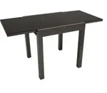 DEGAMO Balkontisch Gartentisch Ausziehtisch ELBA 70x70cm, ausziehbar auf 140cm,