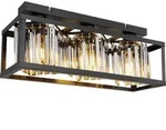Globo Lighting Deckenleuchte Metall schwarz matt, 3x E27 - Schwarz