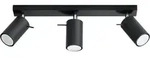 Deckenleuchte RING 3 schwarz 3xGU10 10W Stahl 16x6x45cm Sollux Lighting