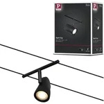 Paulmann CorDuo Seilsystem Cup Einzelspot - Schwarz/Silber