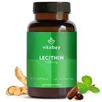 Vitabay Lecithin 1.200 mg &ndash; 120 vegane Softgels &ndash; mit Phosphatidylcholin...
