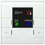MDT Glas Raumtemperaturregler Smart mit Farb display, Wei&szlig;, 1 Stk.