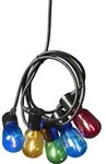 Konstsmide - LED Biergartenkette, bunt, 40 bunte Birnen / 80 warm wei&szlig;e Dioden,