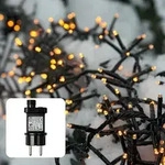 Lichterkette LED Cluster Deko Outdoor IP44 Garten Party 800 LED ́s warmwei&szlig; Timer -