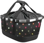 Klickfix City-Tasche Bikebasket GT dots, 33x27x42cm, mit UniKlip - Schwarz