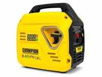 Champion 92001i-DF-EU 2200 Watt Dual-Fuel Inverter Benzin Gas Generator