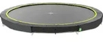 EXIT Silhouette Sporttrampolin &oslash;366cm, Bodentrampolin, Rund, f&uuml;r Kinder, Schwarz -