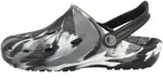 chung shi Uni Dux Clogs, Schwarz/Grau/Weiss, 34/35 EU (XXS) - 34-35