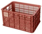 Basil Fahrradkorb Crate , Rot, L - Gold