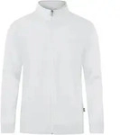 JAKO Unisex Sweatjacke Doubletex, Farbe:wei&szlig;, Gr&ouml;&szlig;e:L - Wei&szlig; - L