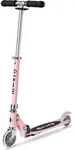 Micro Kinderroller LED - h&ouml;henverstellbar, klappbar, rosa, leuchtende R&auml;der -...