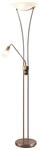 Lindby Stehlampe Felicia, nickel, 180 cm, E27, Leselicht