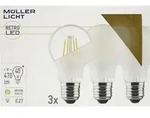 M&uuml;ller-Licht LED Birne 4W E27 2700K matt 3er Box, 4 W, 40 W, E27, 470 lm, 10000 h,