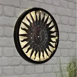 HI Solar LED Deko-Licht Sonne 40 x 4 cm - Braun