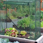 Relaxdays Tomaten Gew&auml;chshaus, HBT: 154 x 152 x 50 cm, Eisen & PE-Gitterfolie,