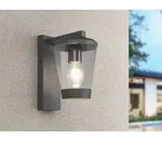 Au&szlig;en Wandlaterne CAVADO mit Glas Lampenschirm H&ouml;he 28cm, Anthrazit - Schwarz