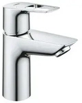Grohe Waschtisch-Einhebelmischer BauLoop 1/2", S, m P-o Abl a KS, gl. K&ouml;rp, ch -